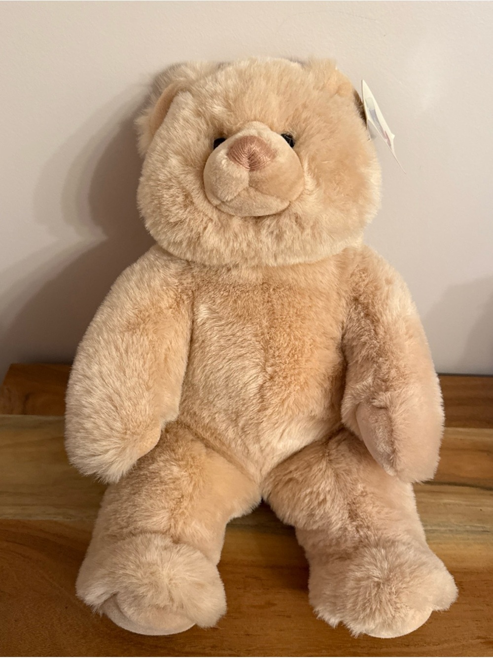 RARE large VINTAGE GUND  14" TAN Beige Blush COZY BEAR #2136 1985